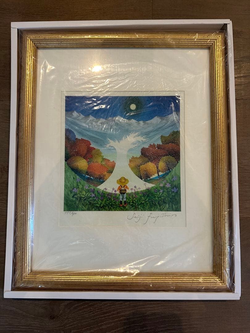 新品　藤城清治　日本の愛唄歌シリーズ　 7月　　四季の歌