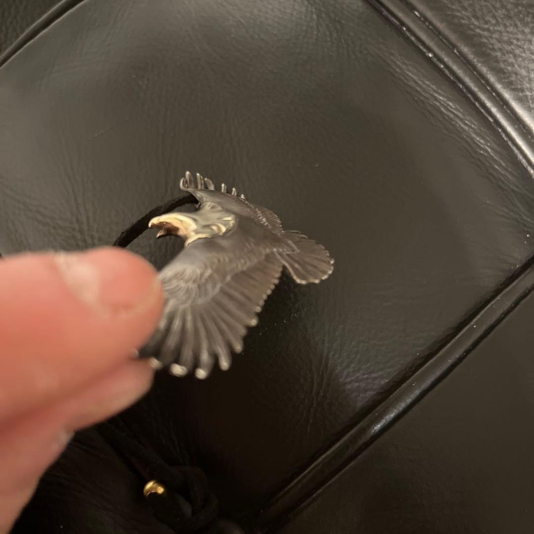 大イーグル ネックレス トップ フェザー