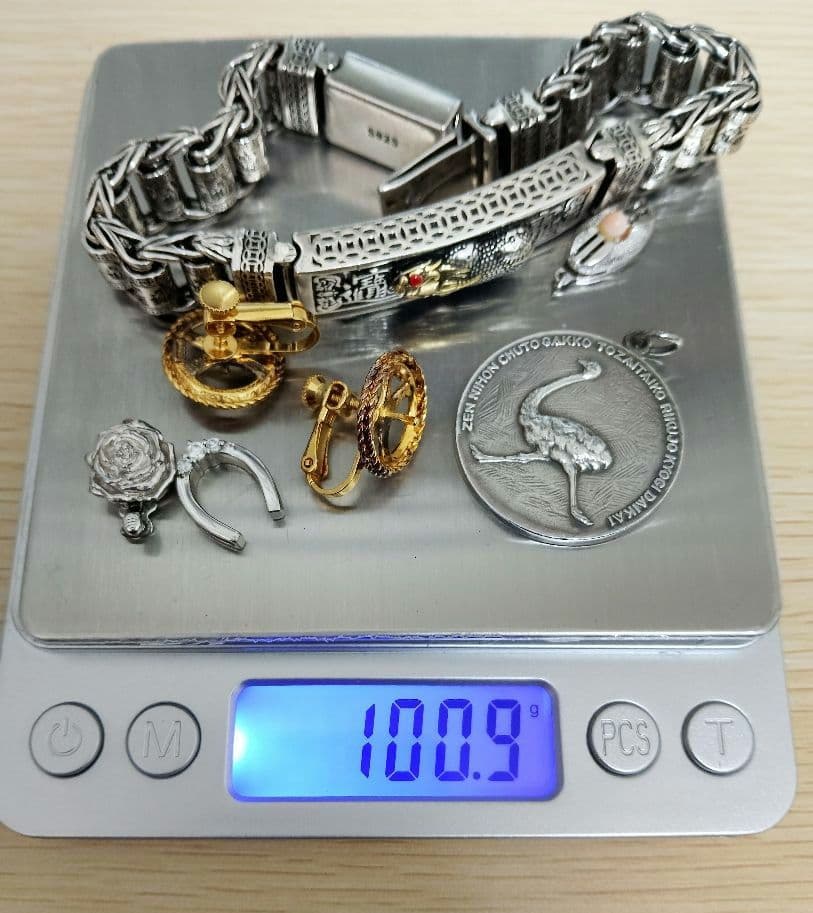 銀高騰 ジャンクsilver925,純銀,シルバーまとめ約100g・ 銀素材