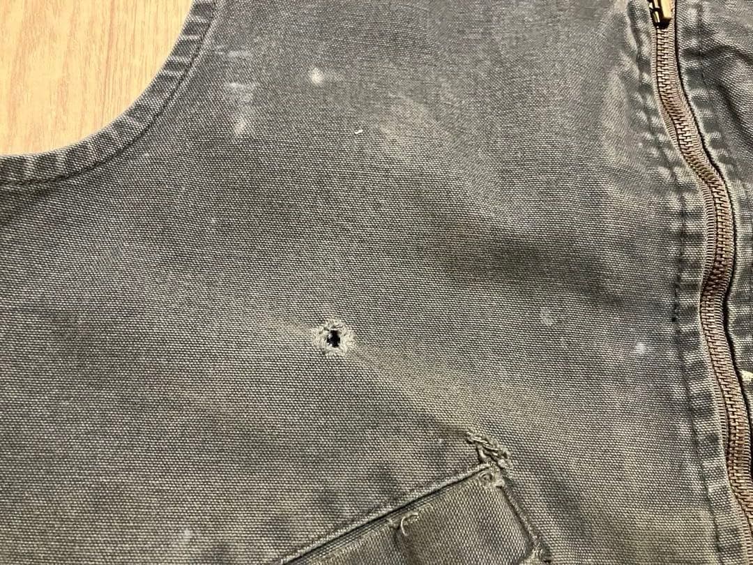 Carhartt カーハート ダックベスト 90sUSA製　ダークグレーオリーブ