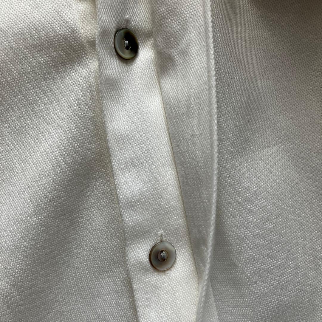 fled perry /長袖シャツ 白 無地 タグ付き L フレッドペリー