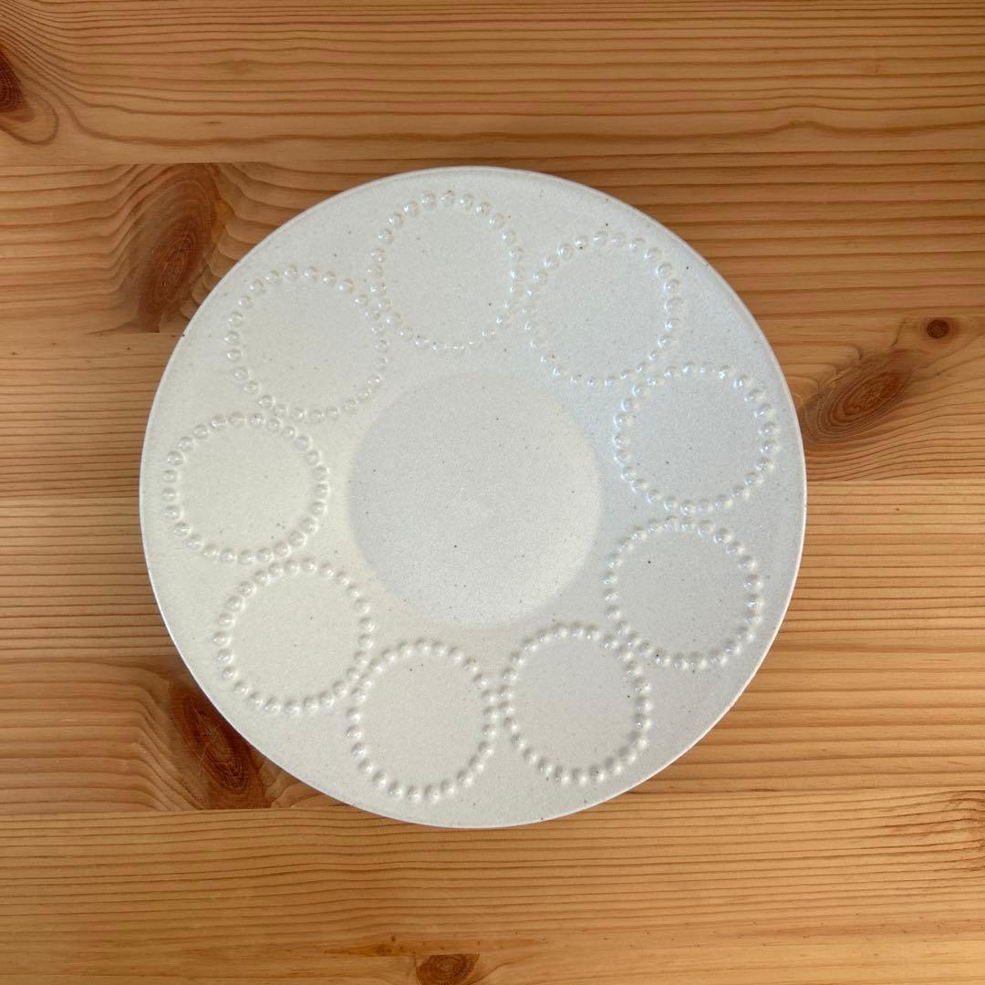 こじ 新品未使用 ミナペルホネン 小プレート2枚タンバリン ブルーホワイト