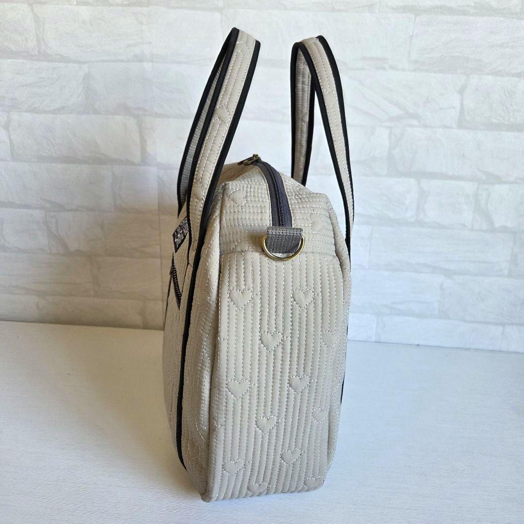 JUNE様　丸型ボストンバッグ(L)　ヌビキルト　ハンドメイド