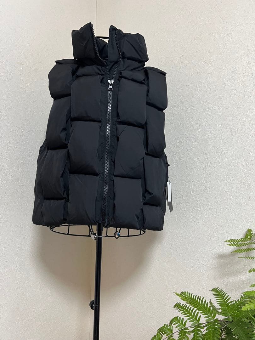 ヤマダヤ　スコットクラブ　ダウンベスト ブラック フード付き ジップアップ