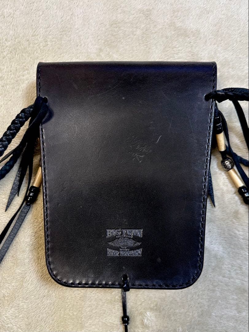 【Bigtwin】レザーコンチョ　メディスン　バッグ 美品