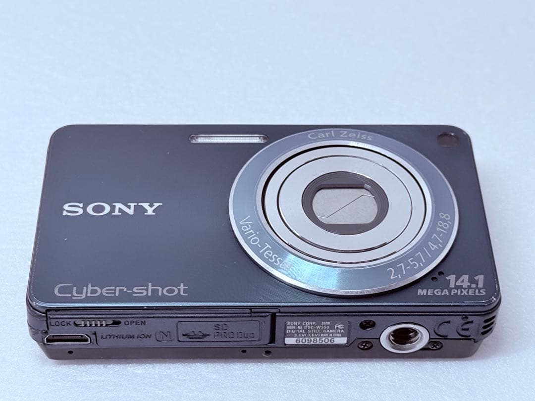 SONY Cyber-shot DSC-W350 ブルー 動作確認済 コンデジ