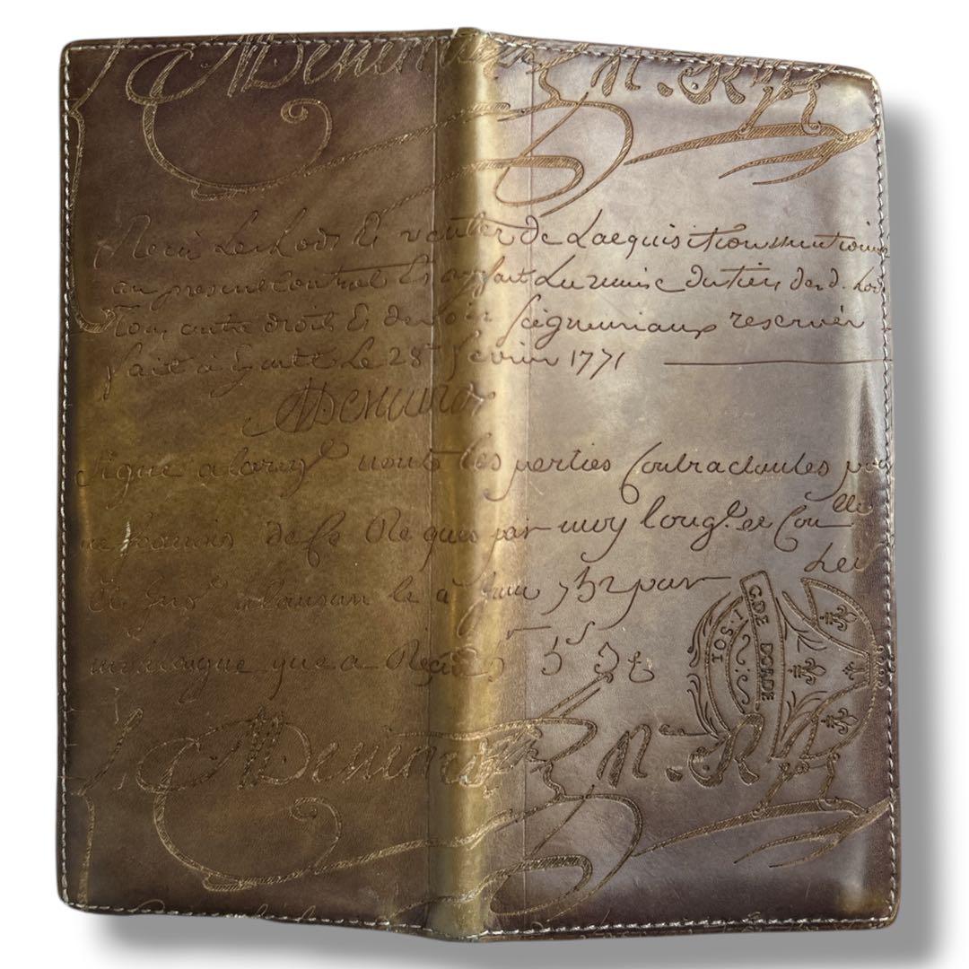 r  BERLUTI カリグラフィ 札入れ 長財布 財布 レザー