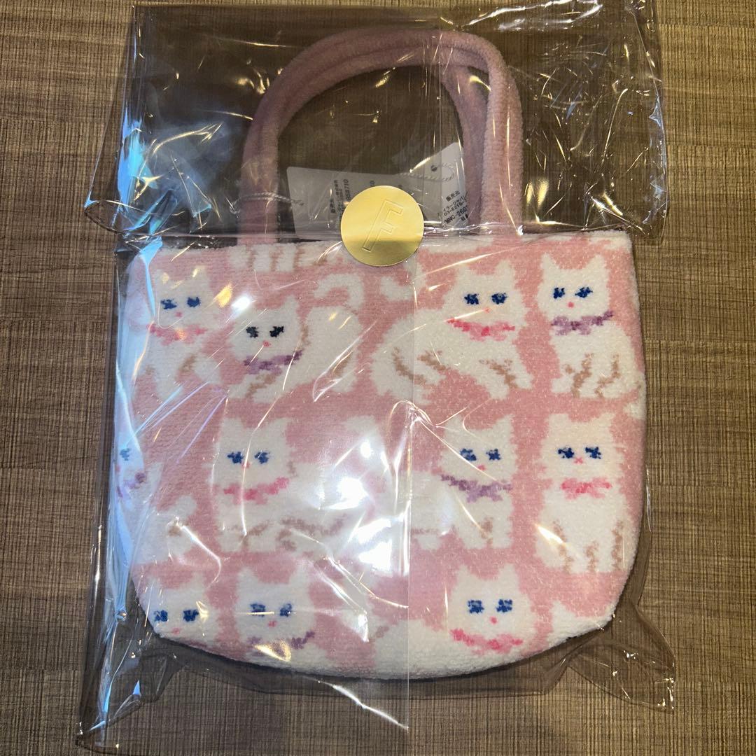 フェイラー モフモフネコチャン バッグ ハート型ポーチ