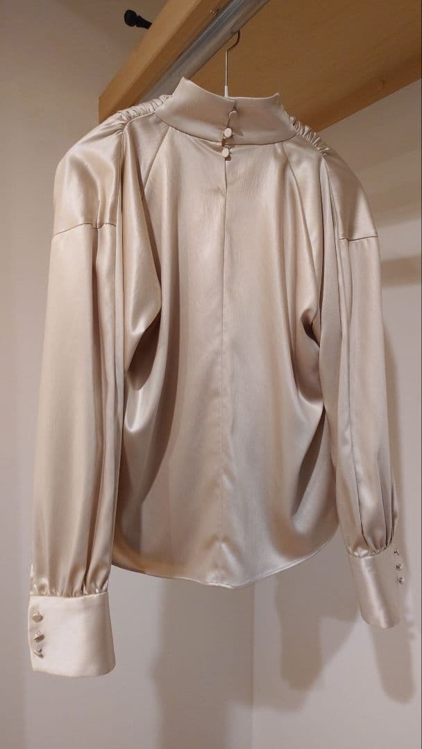 support surface　シャンパンゴールド　ブラウス