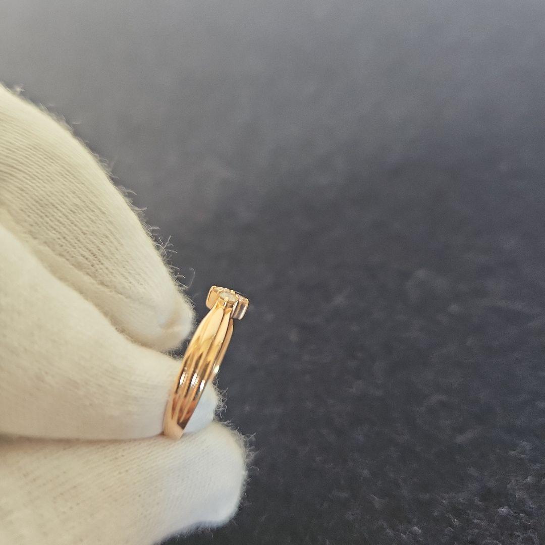 あ*プ様 k18,ダイア指輪‥レディースリング