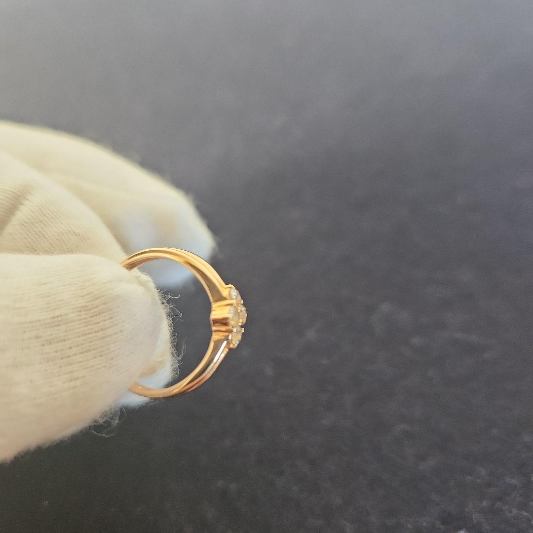 あ*プ様 k18,ダイア指輪‥レディースリング