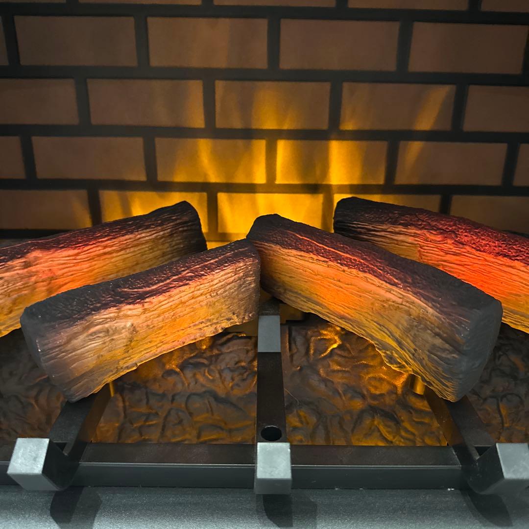 暖炉風 電気ストーブ ブラック