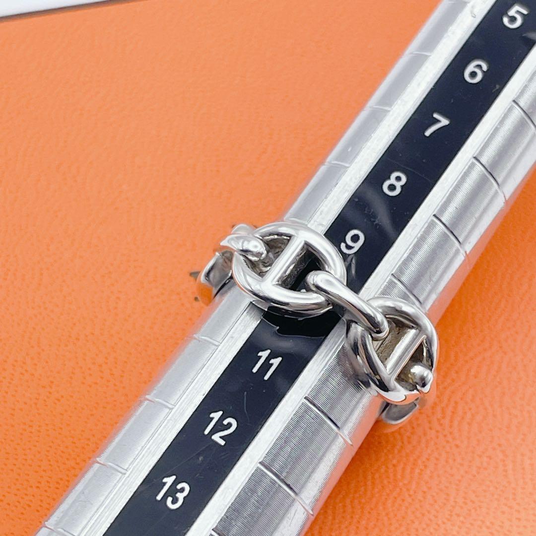 HERMES リング　シェーヌダンクル　アンシェネ　#50 シルバー925