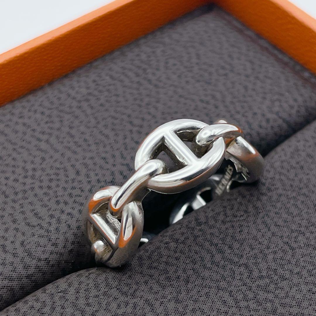 HERMES リング　シェーヌダンクル　アンシェネ　#50 シルバー925