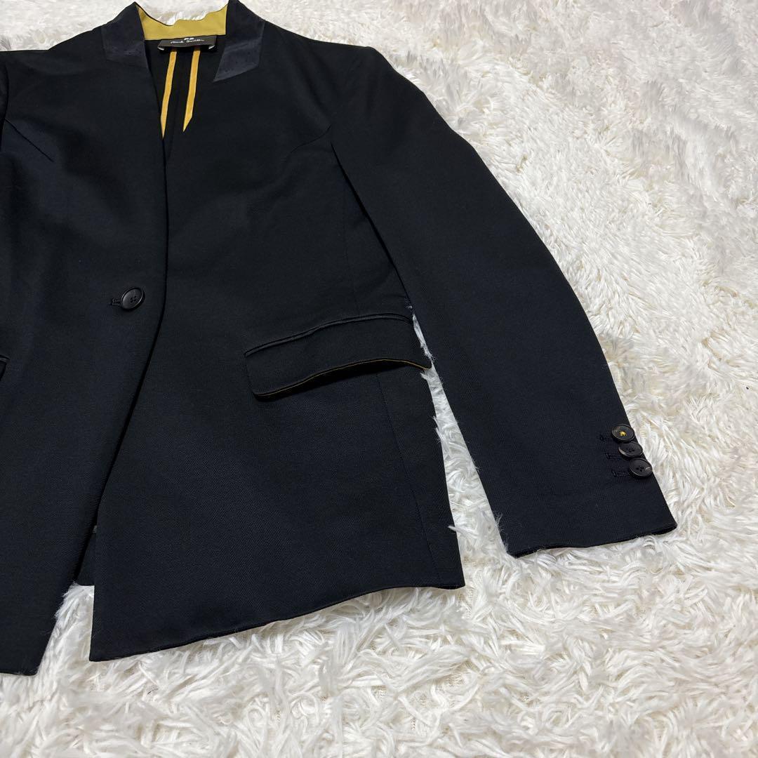 【未使用に近い】ピーエスポールスミス　セットアップ　ノーカラー　ブラック　38