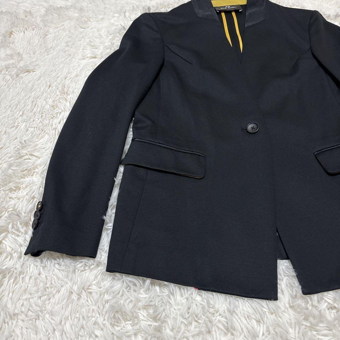 【未使用に近い】ピーエスポールスミス　セットアップ　ノーカラー　ブラック　38