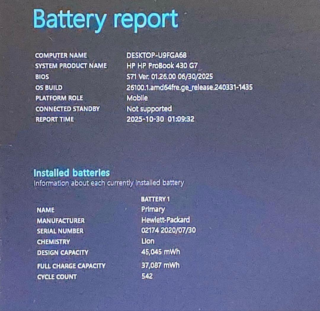 HP ProBook 第10世代 i5 SSD/Windows11/カメラ付き