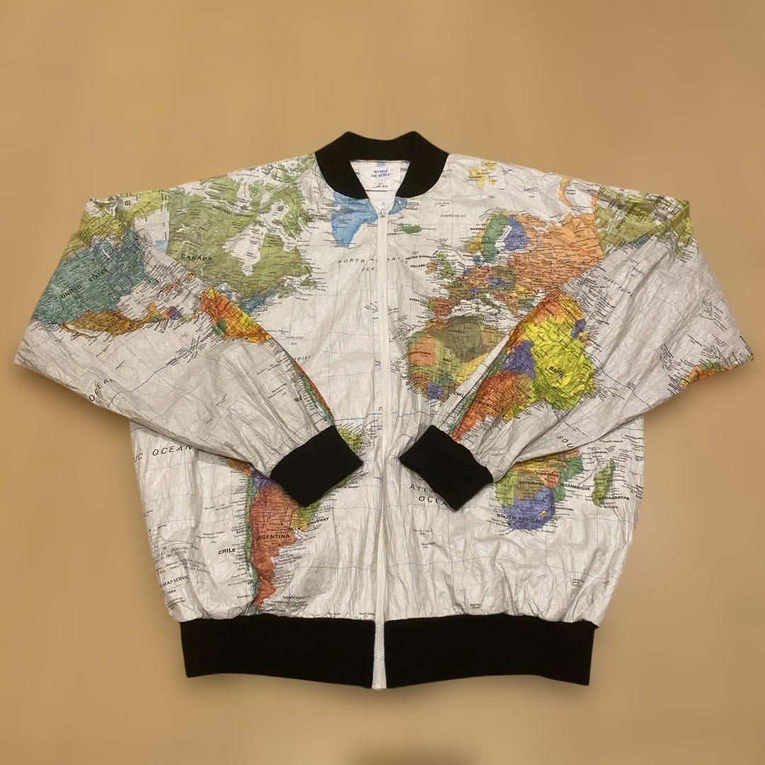 WEARIN' THE WORLD ペーパージャケット　世界地図　ワールドマップ