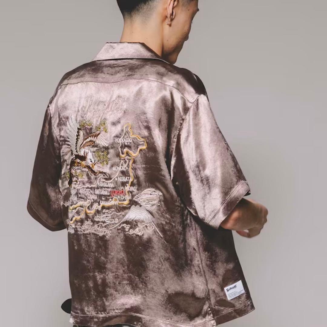 ☆【極美品】SCHOTT 別注 RAYON SUKA ASING L/S☆