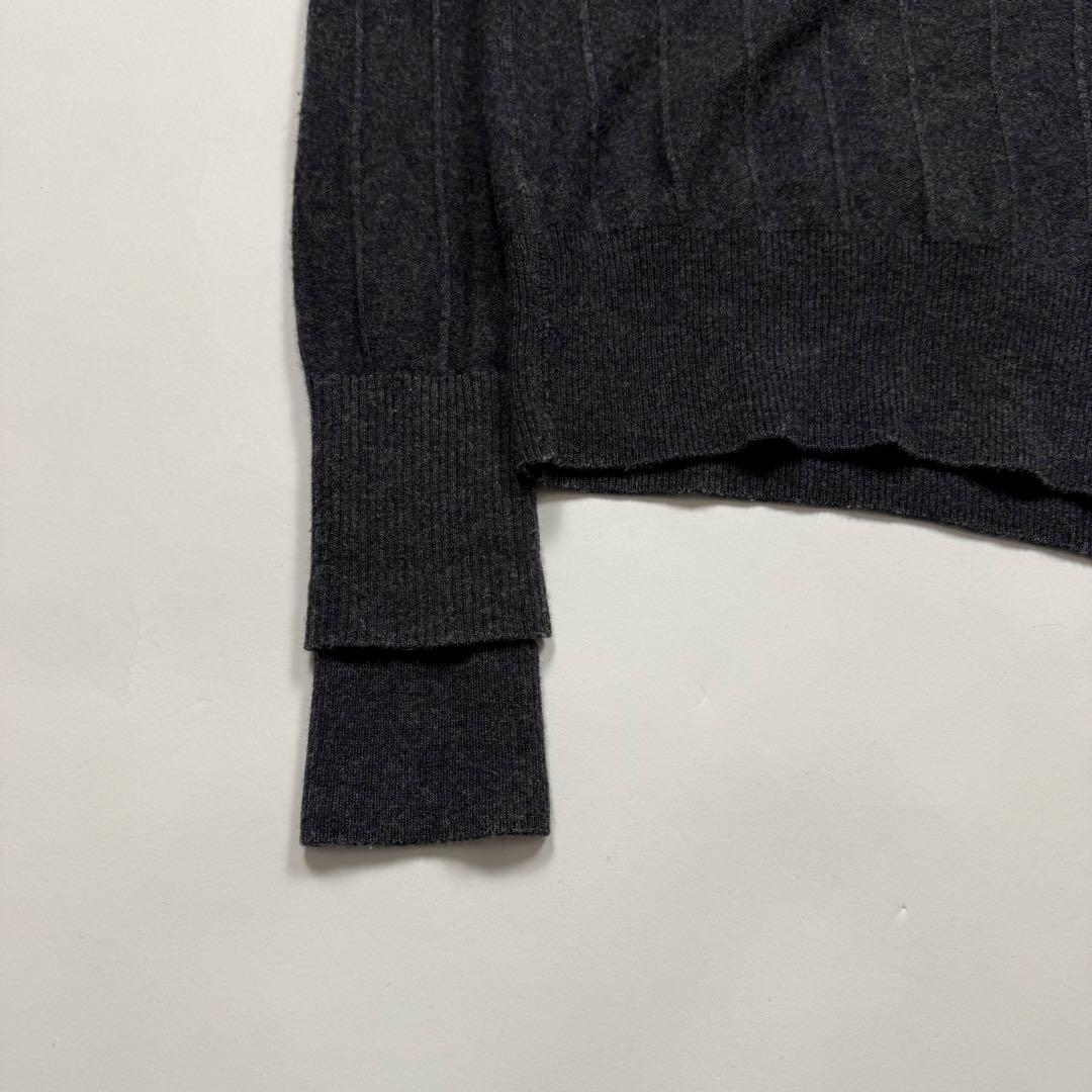 トップス 2000s Alexander wang stripe grey knit