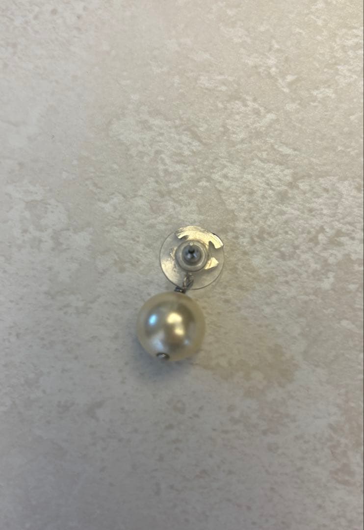 ちゃまめたろう　シャネル パール　片耳用ピアス