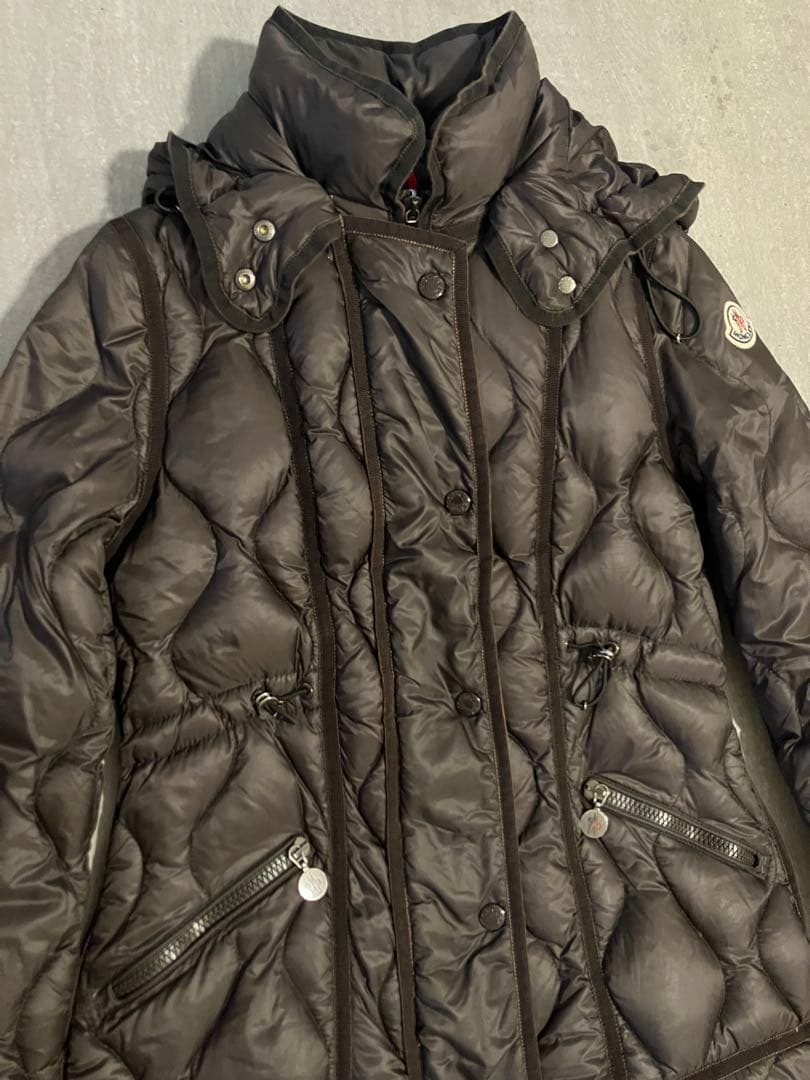 Moncler モンクレール　エルミンヌと同じ形Lon Giubbotto 茶色