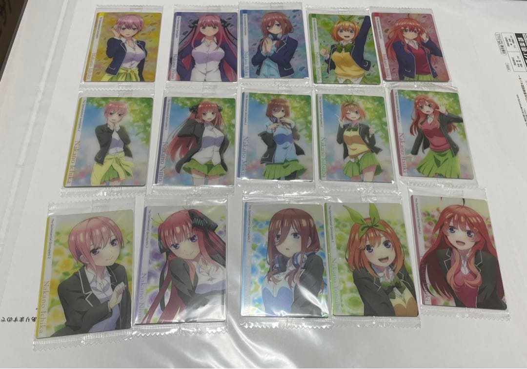 【バラ売り、複数購入可能】五等分の花嫁　ウエハース　五子85セット