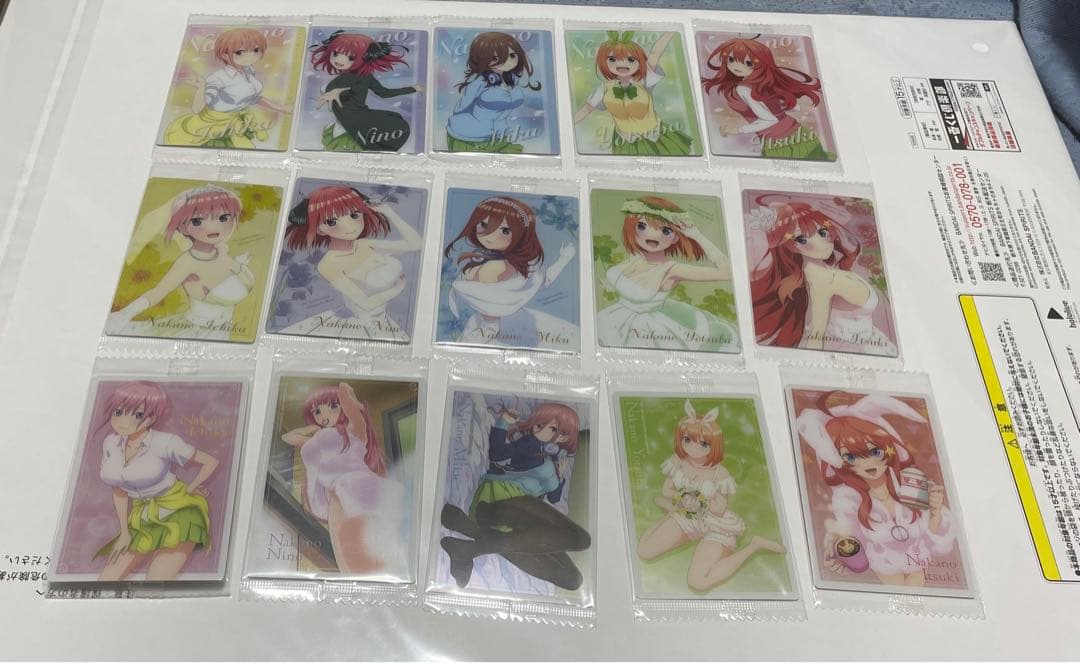 【バラ売り、複数購入可能】五等分の花嫁　ウエハース　五子85セット