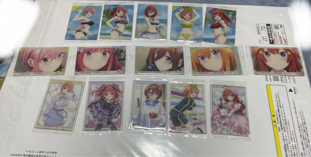 【バラ売り、複数購入可能】五等分の花嫁　ウエハース　五子85セット