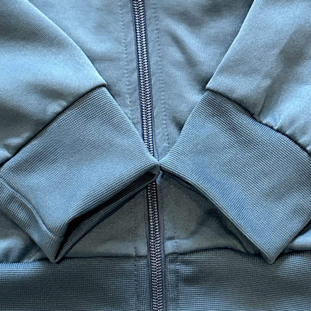 【美品】adidas　アディダス トラックジャケット　ターコイズブルー　XL