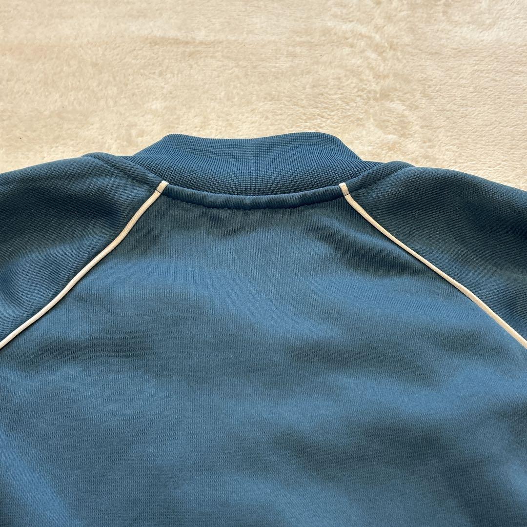 【美品】adidas　アディダス トラックジャケット　ターコイズブルー　XL