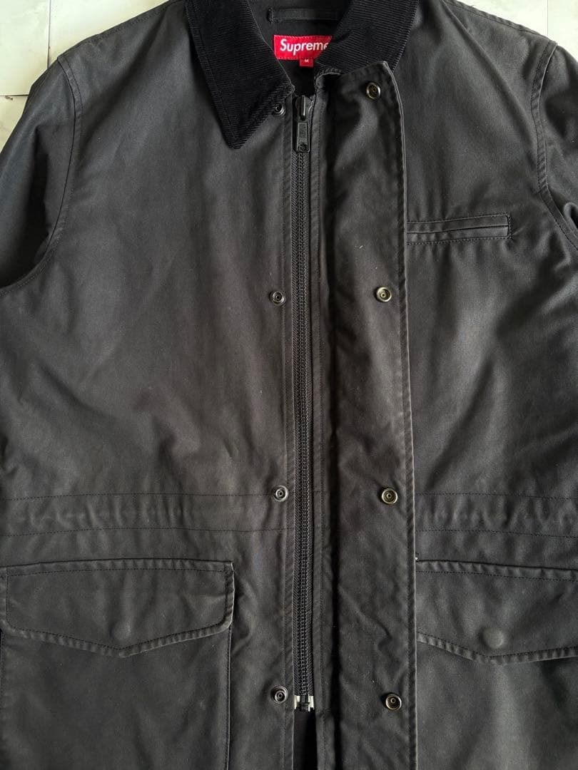 ジャケット・アウター Supreme 14AW Dry Wax Barn Coat Black M