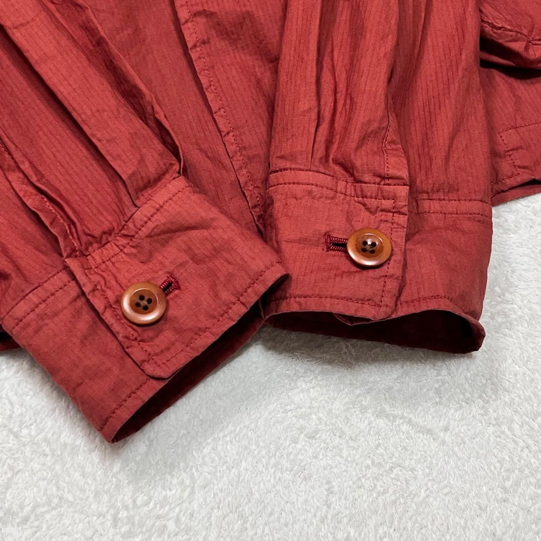 『ポールスミス コレクション』フィールドシャツジャケット ドローコード レッド