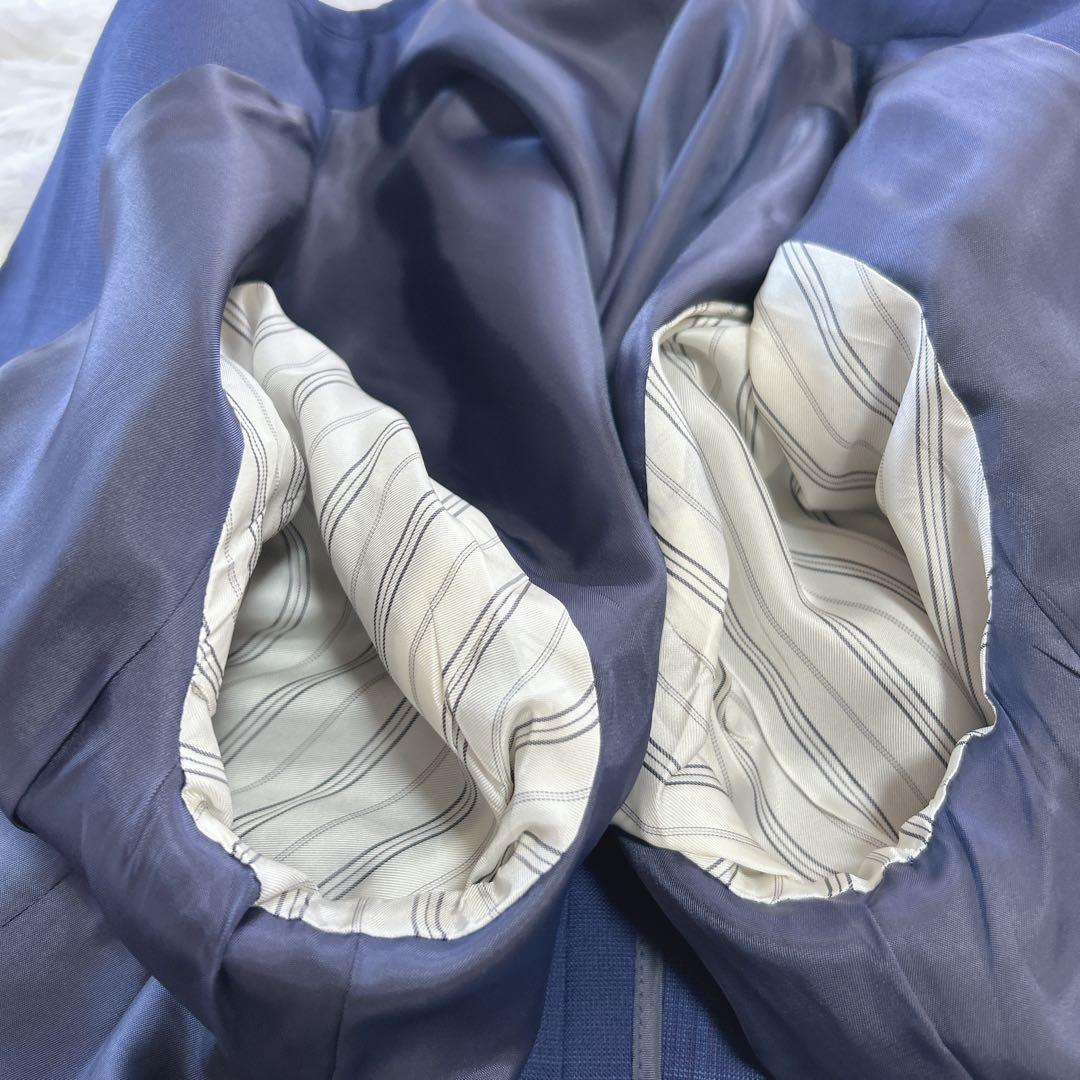 美品 スーツカンパニー REDA グレンチェック 高級スーツ3点セット 42