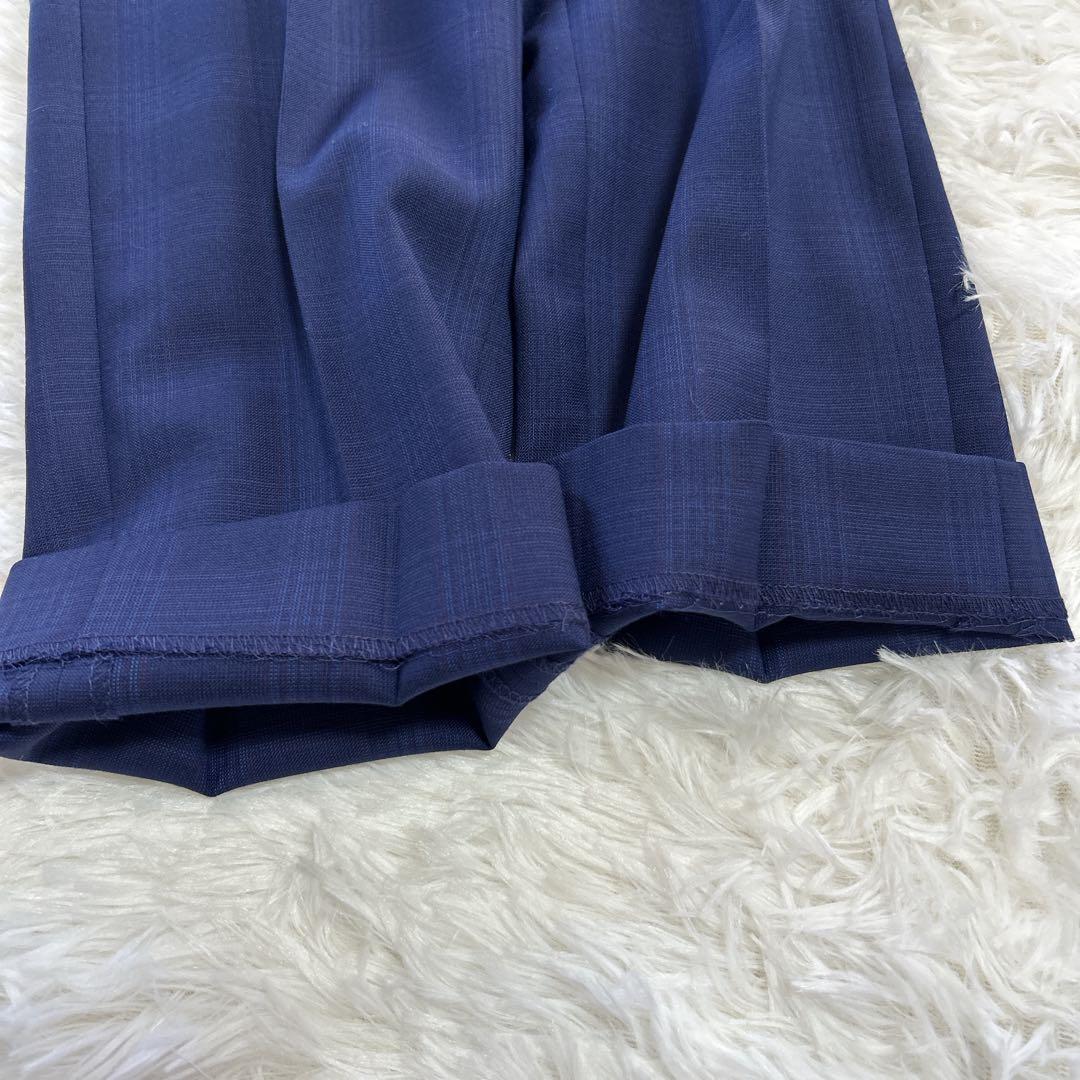 美品 スーツカンパニー REDA グレンチェック 高級スーツ3点セット 42