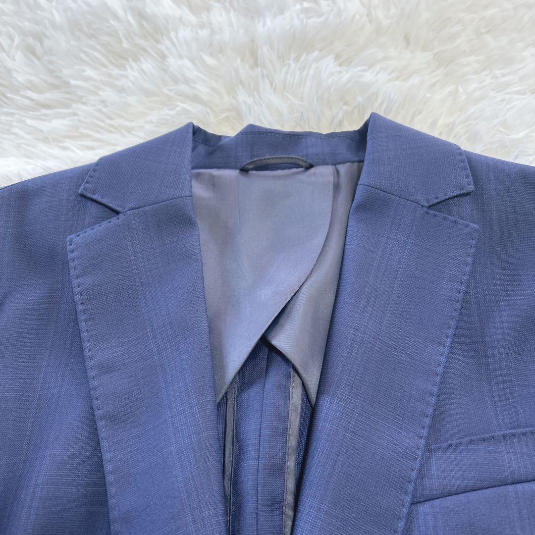 美品 スーツカンパニー REDA グレンチェック 高級スーツ3点セット 42