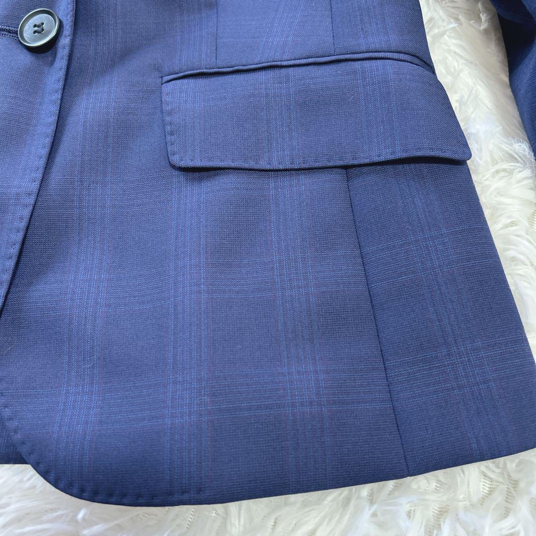 美品 スーツカンパニー REDA グレンチェック 高級スーツ3点セット 42