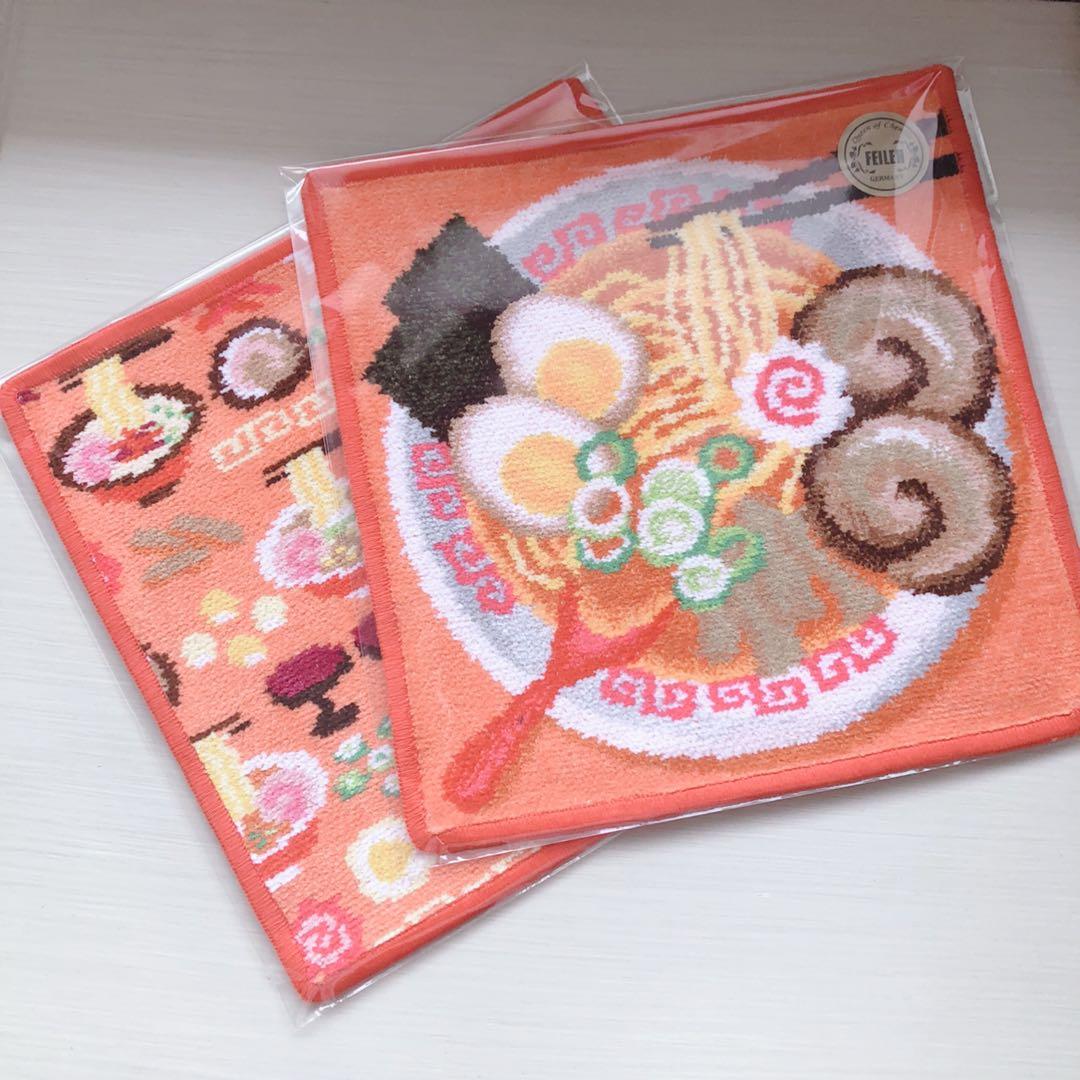未開封✴︎FEILER✴︎フェイラー ラーメンイッチョウ！ハンカチ 2枚セット⟡.·