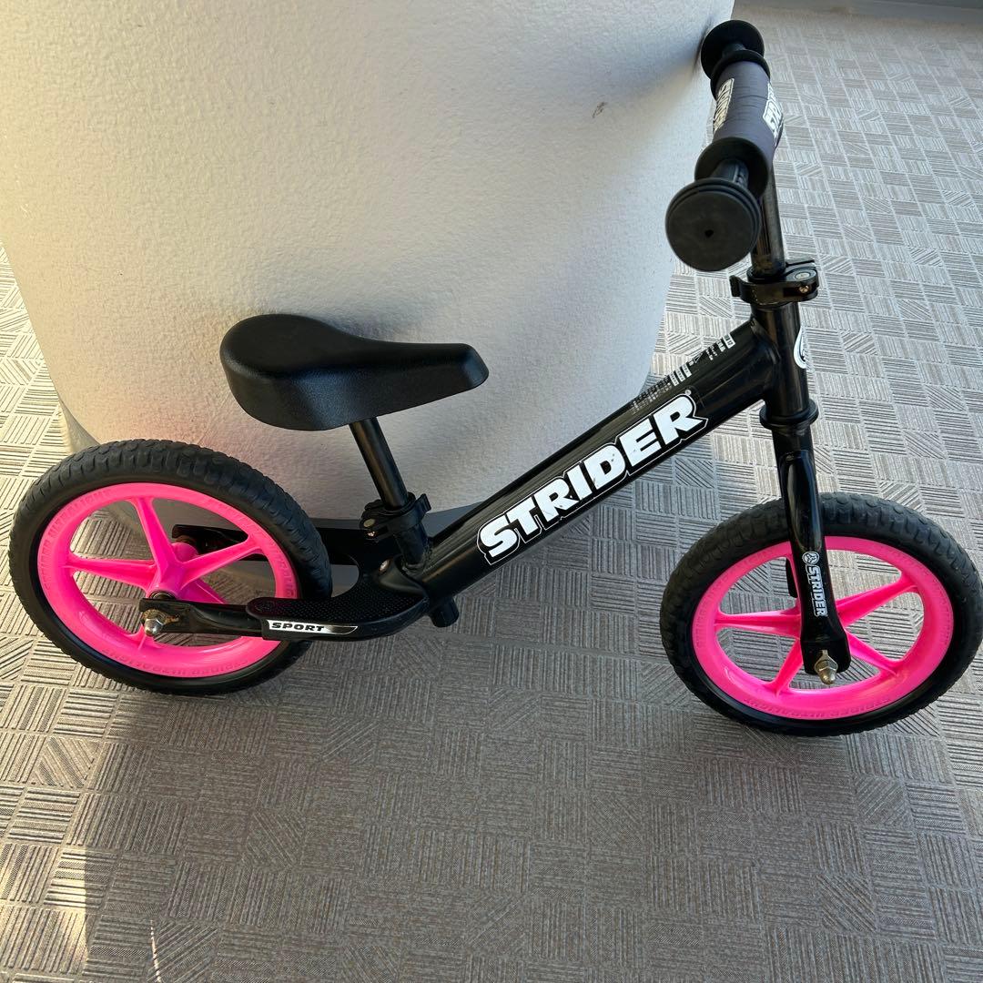 STRIDER バランスバイク SPORT ブラック/ピンク 12インチ