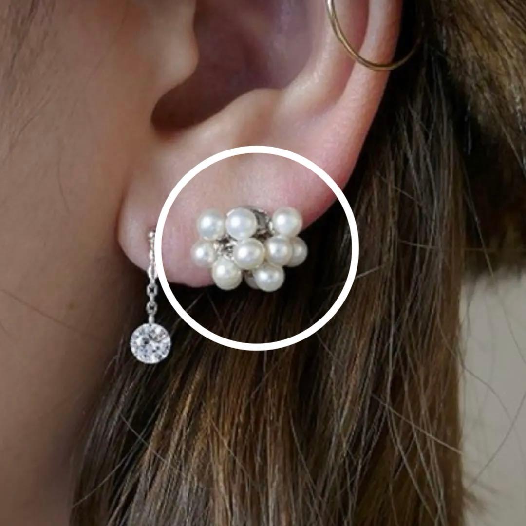 e.m. イーエム パールブーケピアス（片耳用）