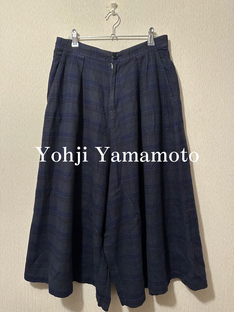 パンツ Yohji Yamamoto Wide Check Pants