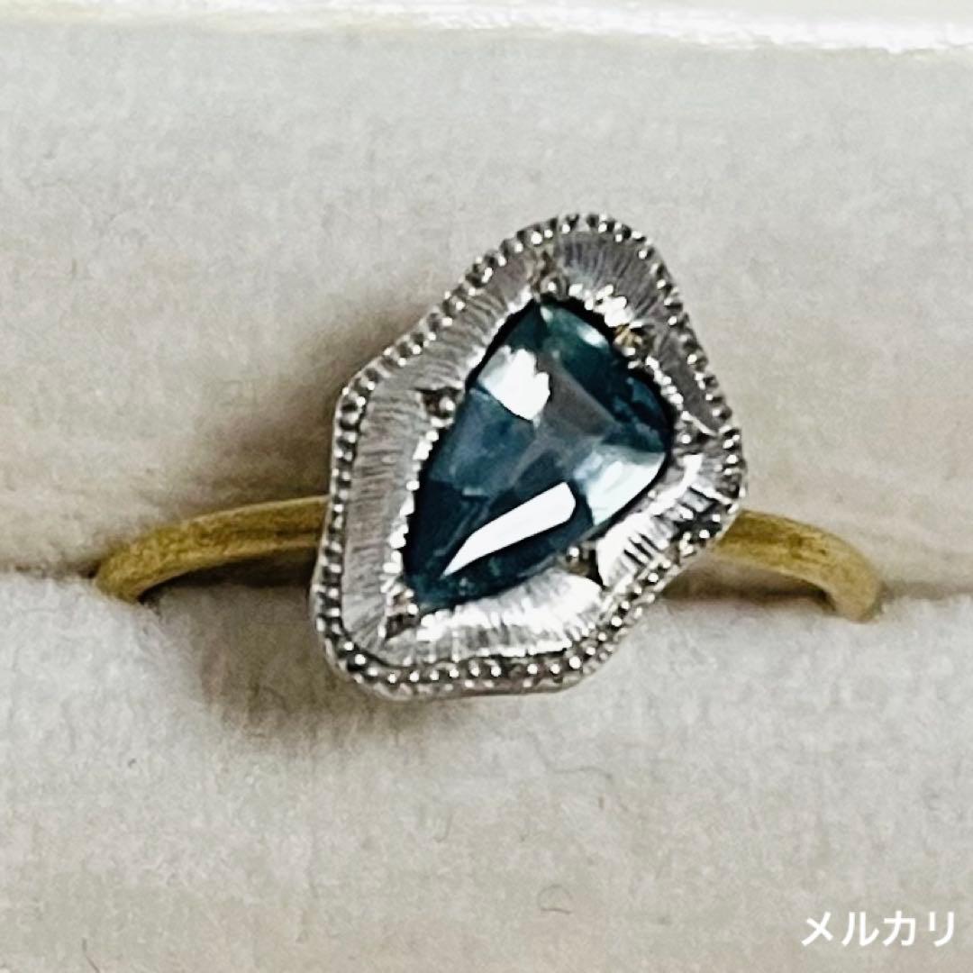 bondlamp リング フラグメント ブルーサファイア K18YG 作家物