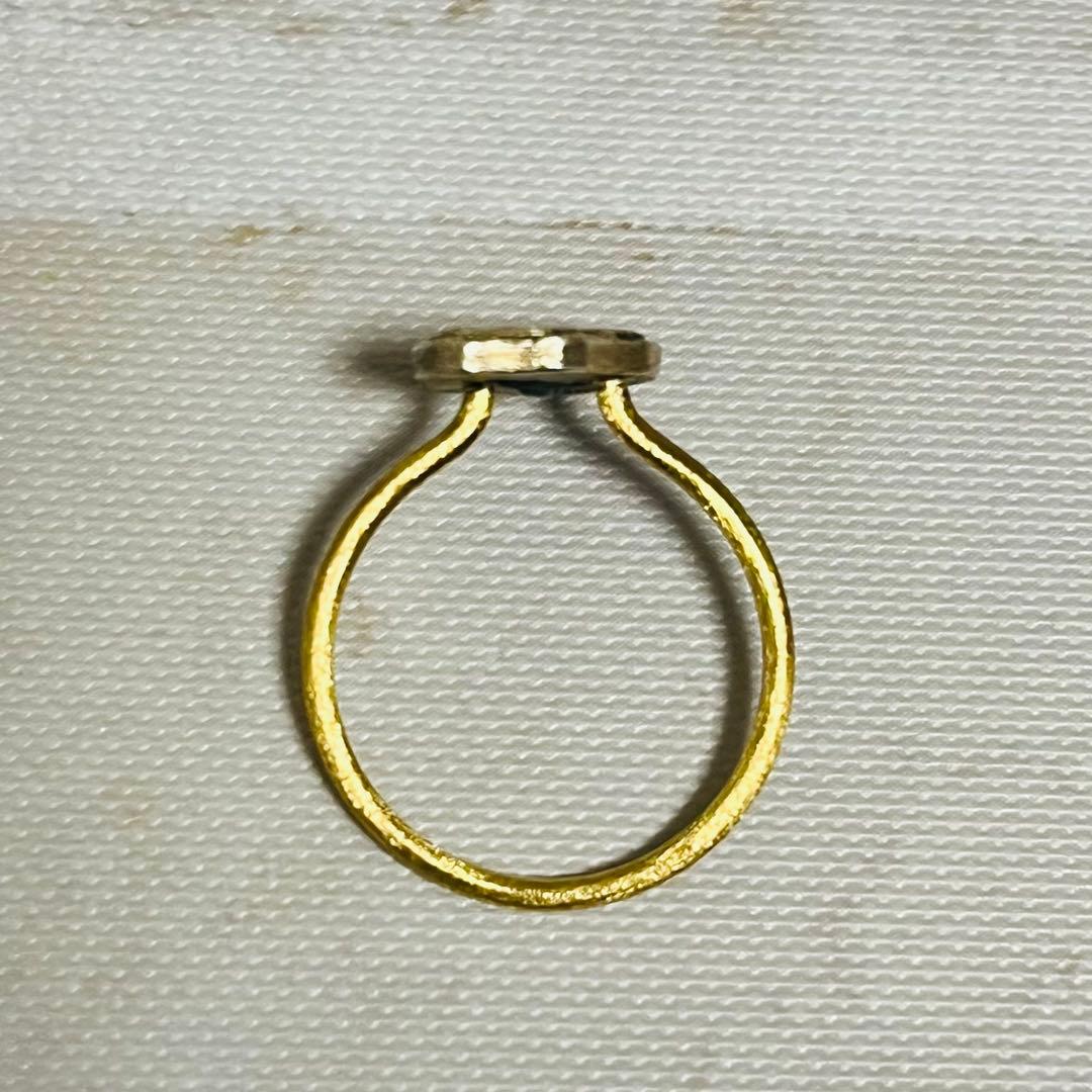 bondlamp リング フラグメント ブルーサファイア K18YG 作家物