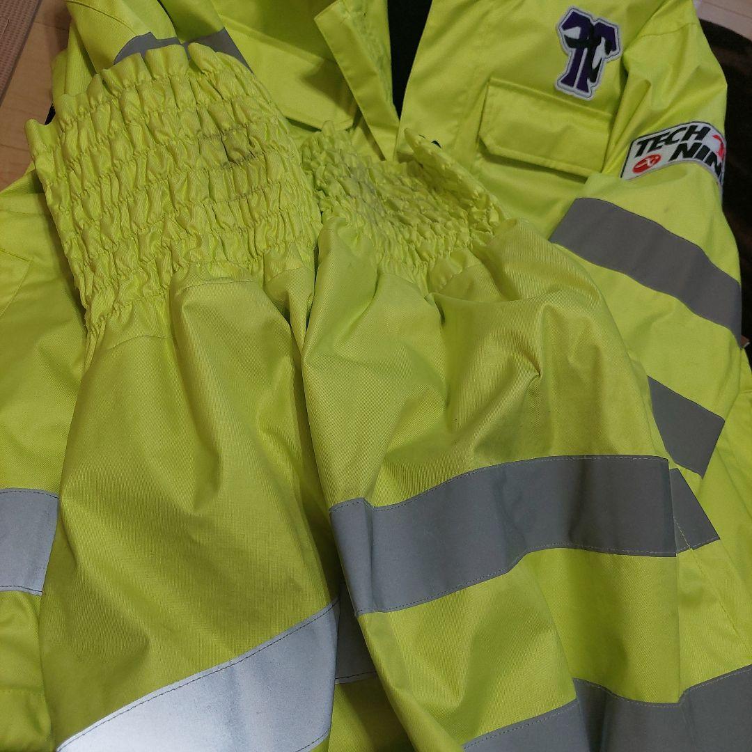 TECH NINE スノーボードウェア　鳶 蛍光イエロー　上下セット
