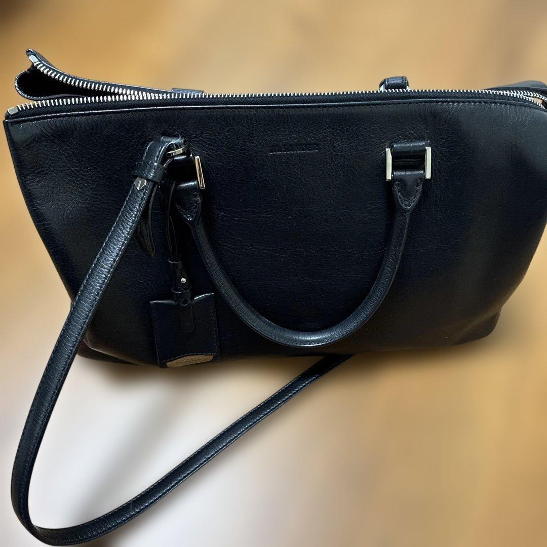 ジルサンダー ハンドバッグ 2way ショルダー 黒