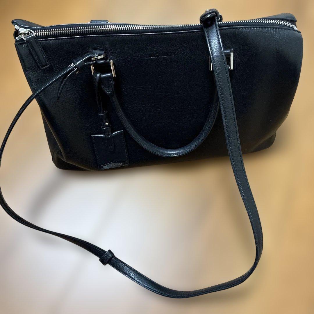 ジルサンダー ハンドバッグ 2way ショルダー 黒