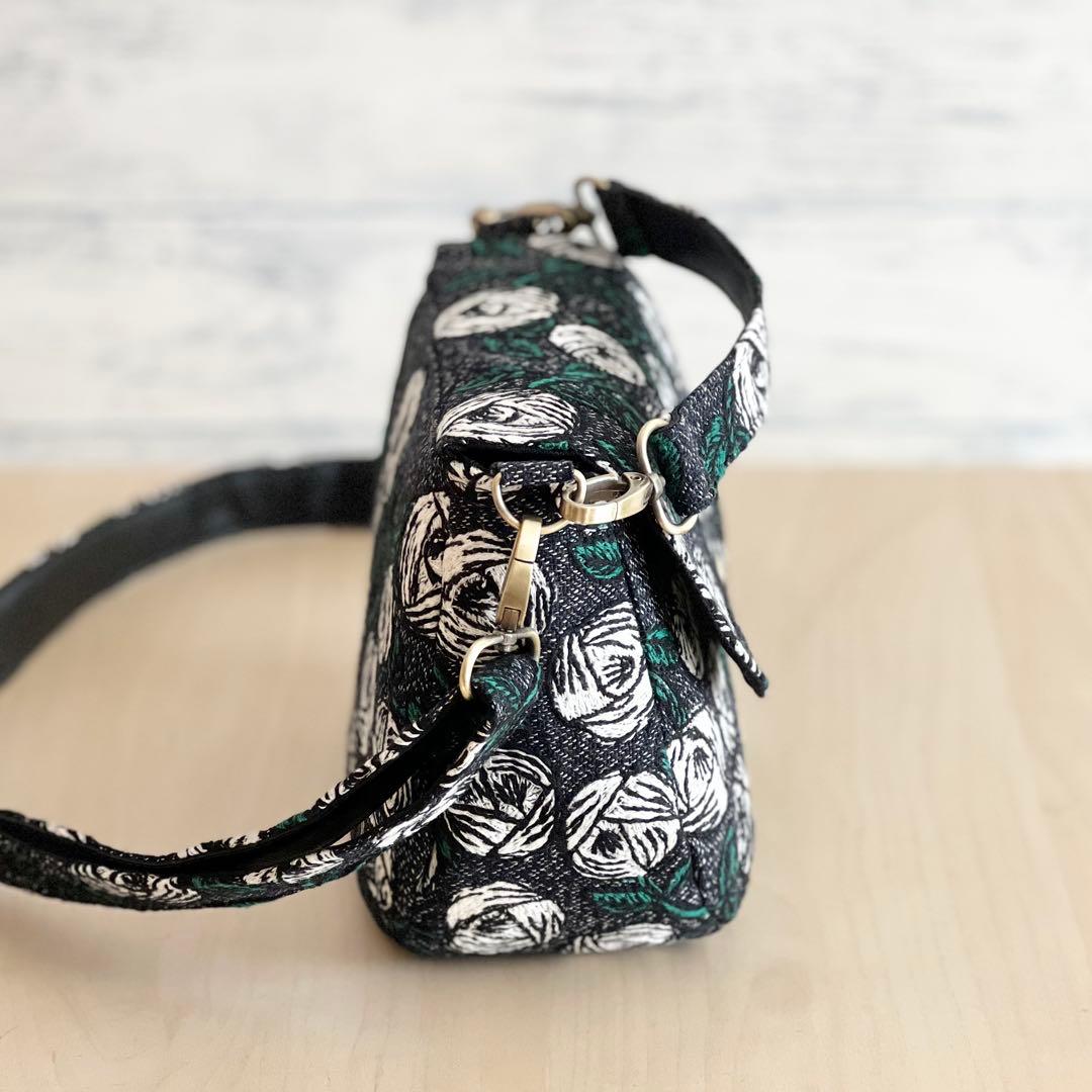 オーダー用　ミナペルホネン コロンとしたショルダーバッグrosy navy