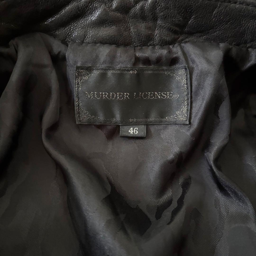 archive murder license Leather jacket 黒