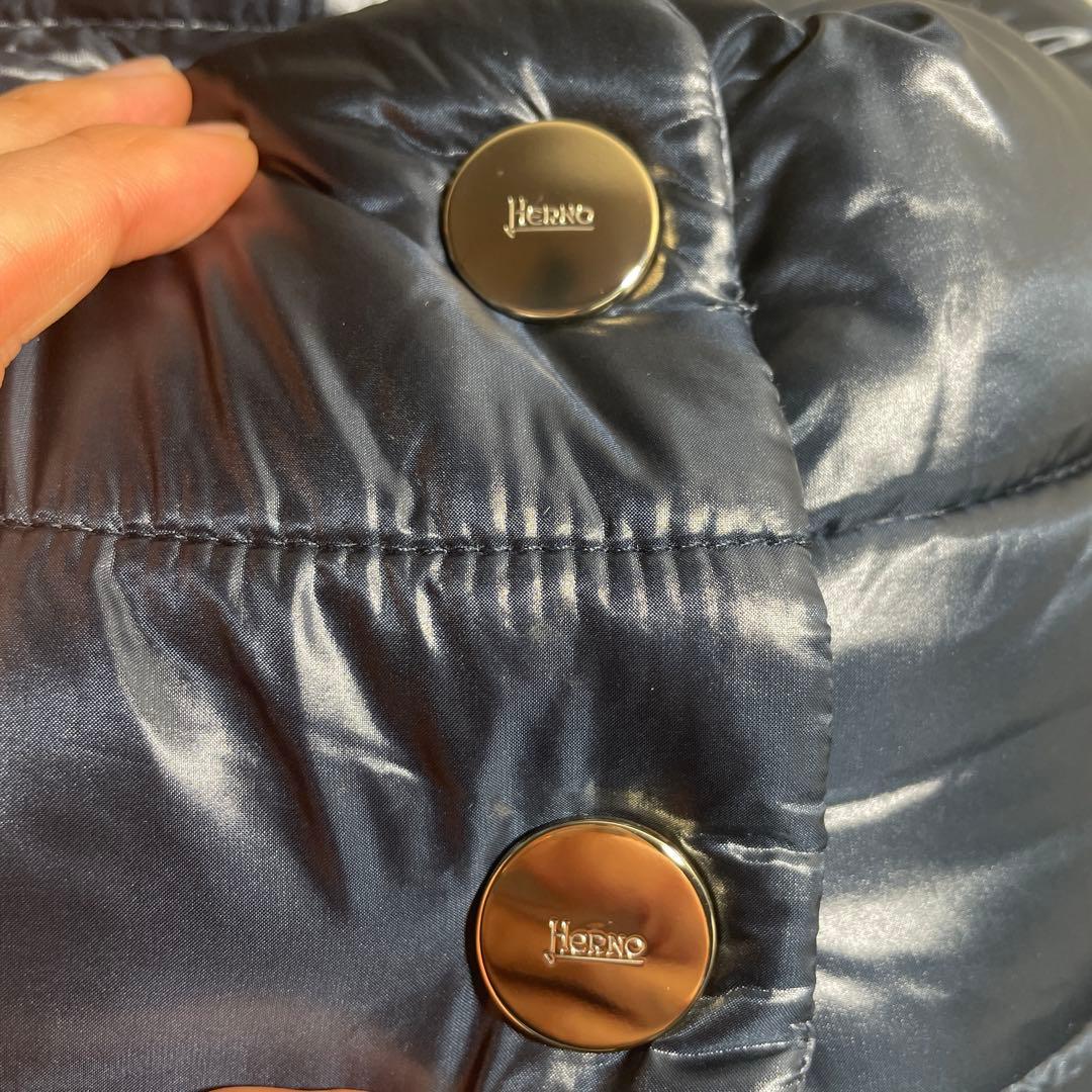 超美品　サイズ50 Herno ネイビー　ダウンコート