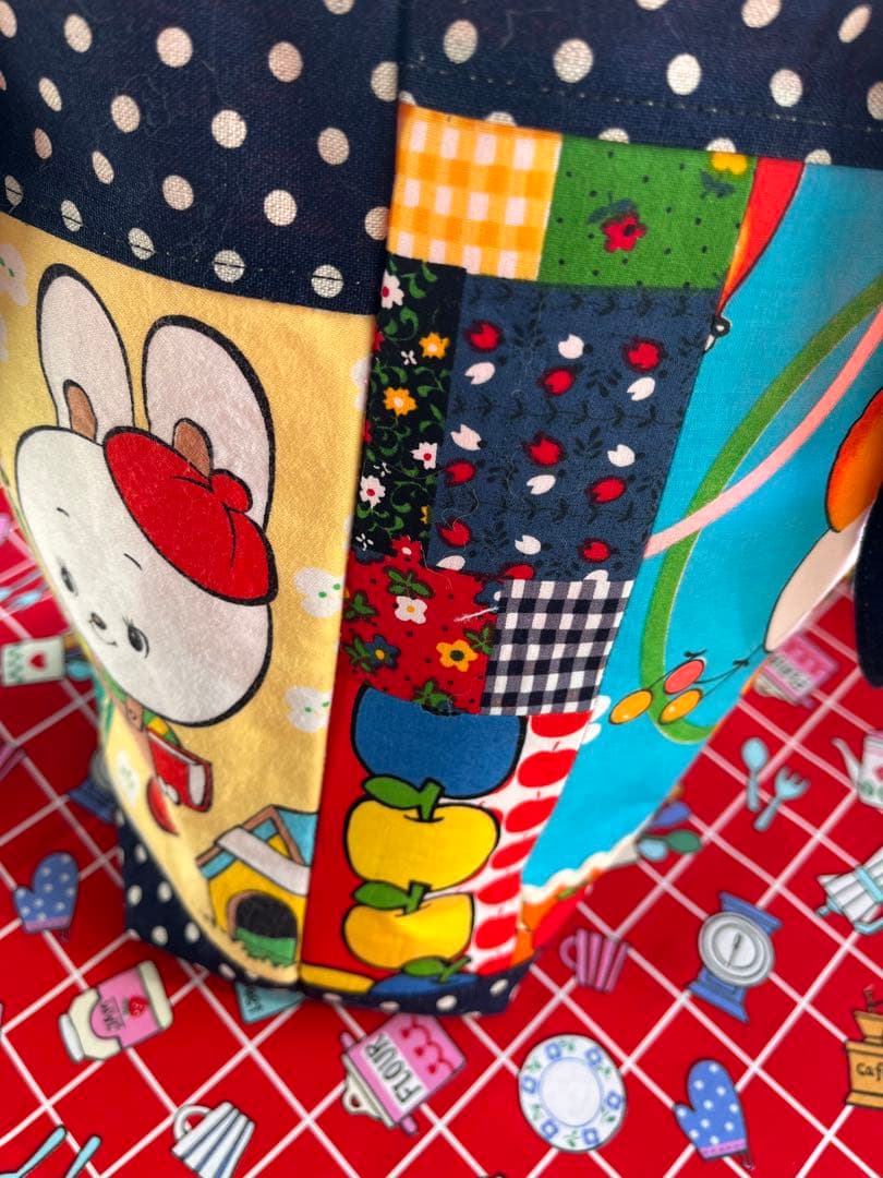 昭和レトロ生地使用 トートバッグ